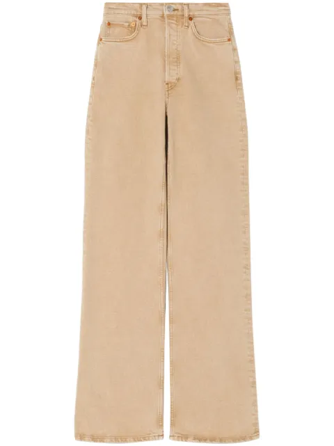 RE/DONE high-waisted straight-leg jeans