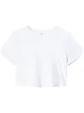 RE/DONE short-sleeve cropped T-shirt - White