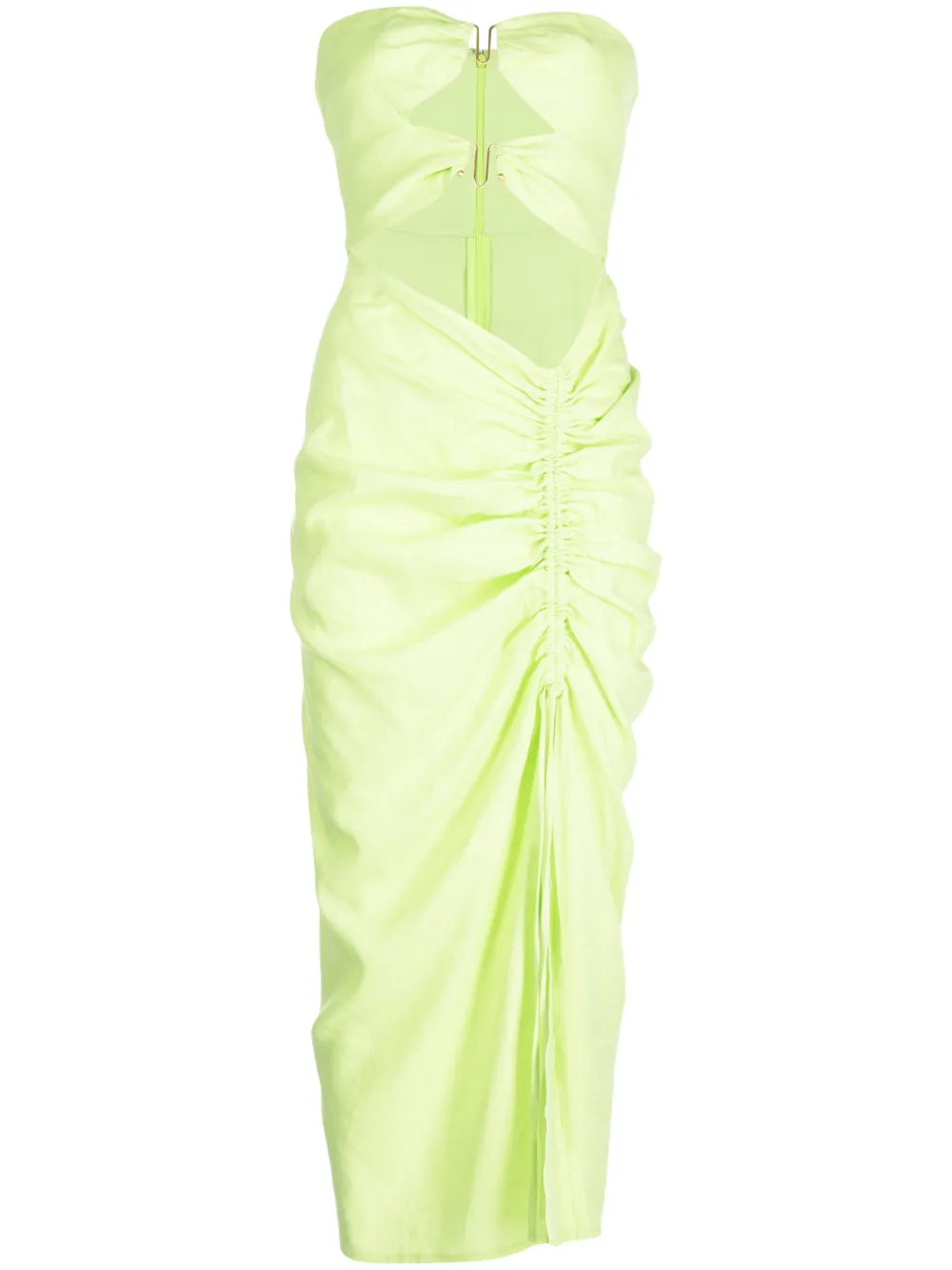 Cult Gaia Donna cut-out ruched dress | Green | Image 1