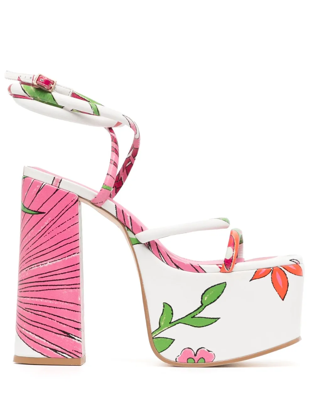 CULT GAIA PLATFORM HEELS, HYTE LA SELVA SHOES HEELS... | Depop CULT GAIA HYTE PINK PLATFORM HEEL display picture 1
