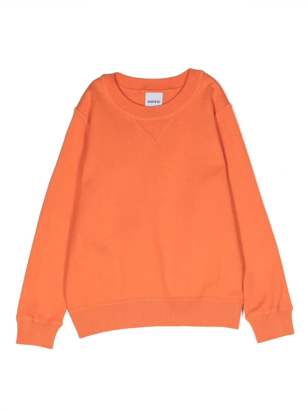 

Aspesi Kids crew-neck knitted sweatshirt - Orange