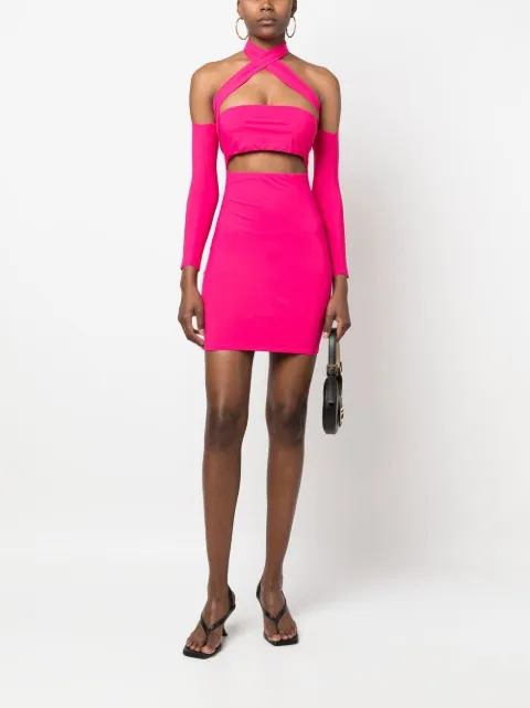 Amazuìn cut-out mini dress 06ROMURP - 1