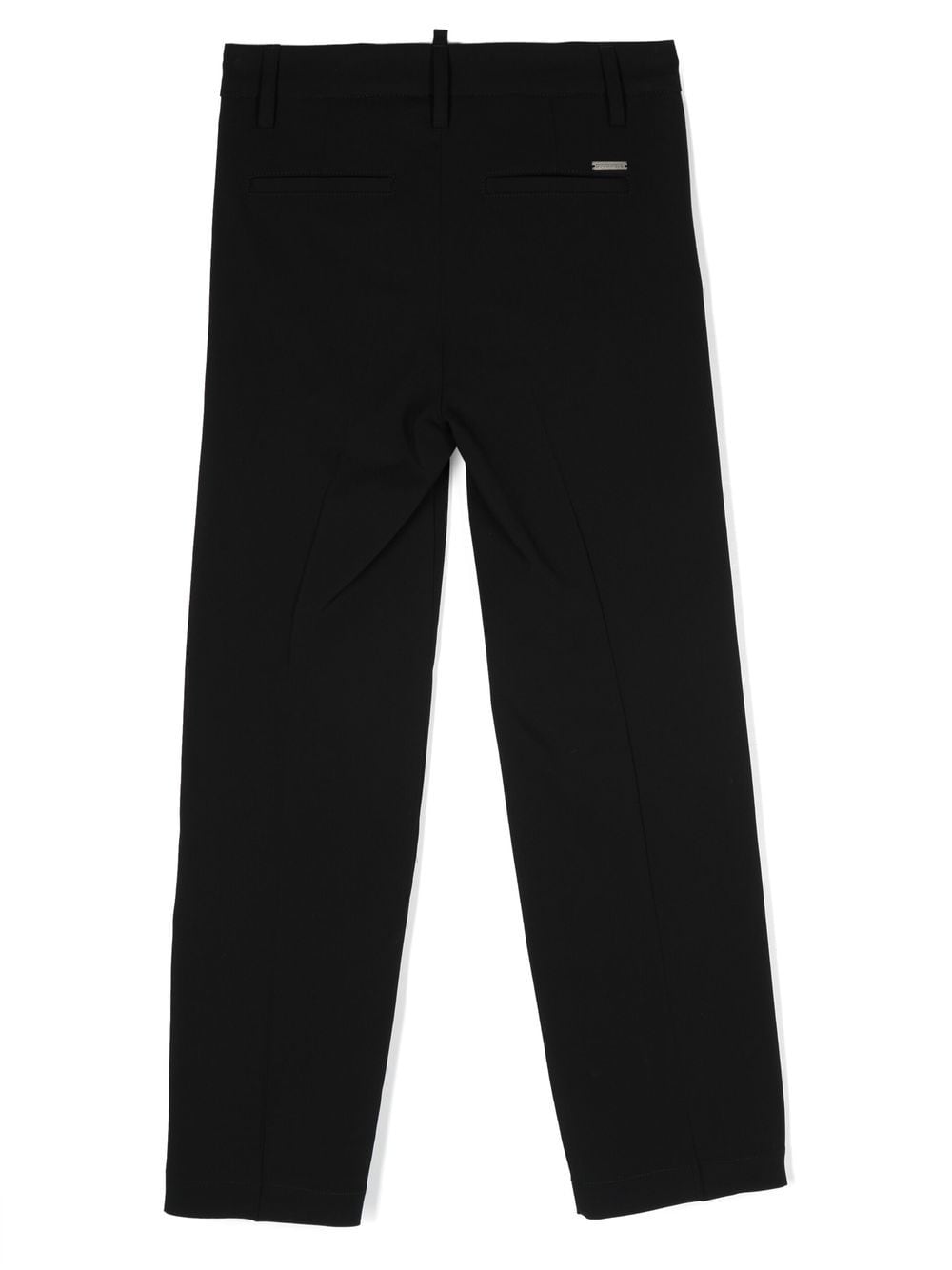 Shop Dsquared2 Straight-leg Pressed-crease Trousers In Black