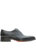 Santoni perforated cap-toe oxford shoes - Black