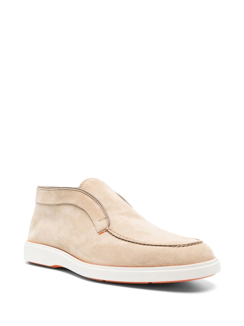 Santoni Loafers met vlakken - Beige