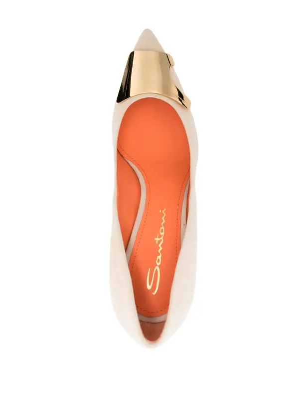 SANTONI スエードパンプス