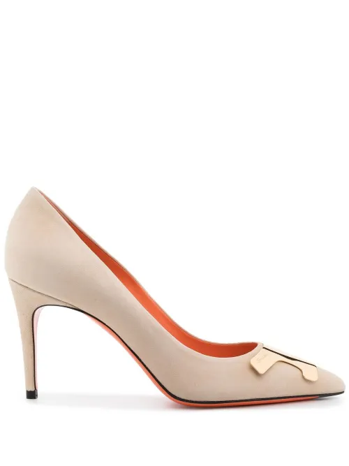 Escarpins en daim 85 mm - Santoni - Modalova