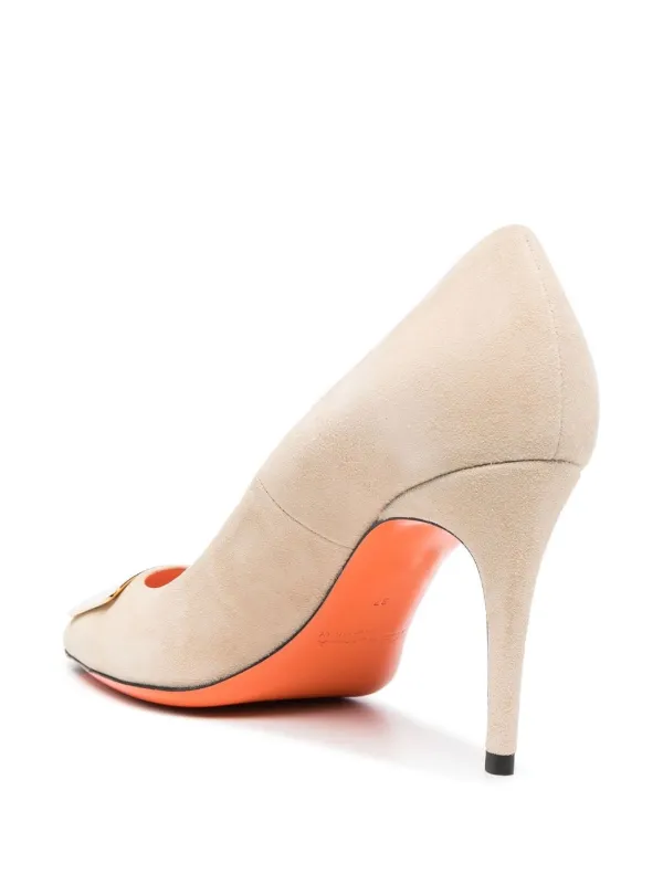 Santoniサントーニヒールパンプス37サイズ 値下げ！未使用】SANTONI サントーニ パンプス チャンキーヒール