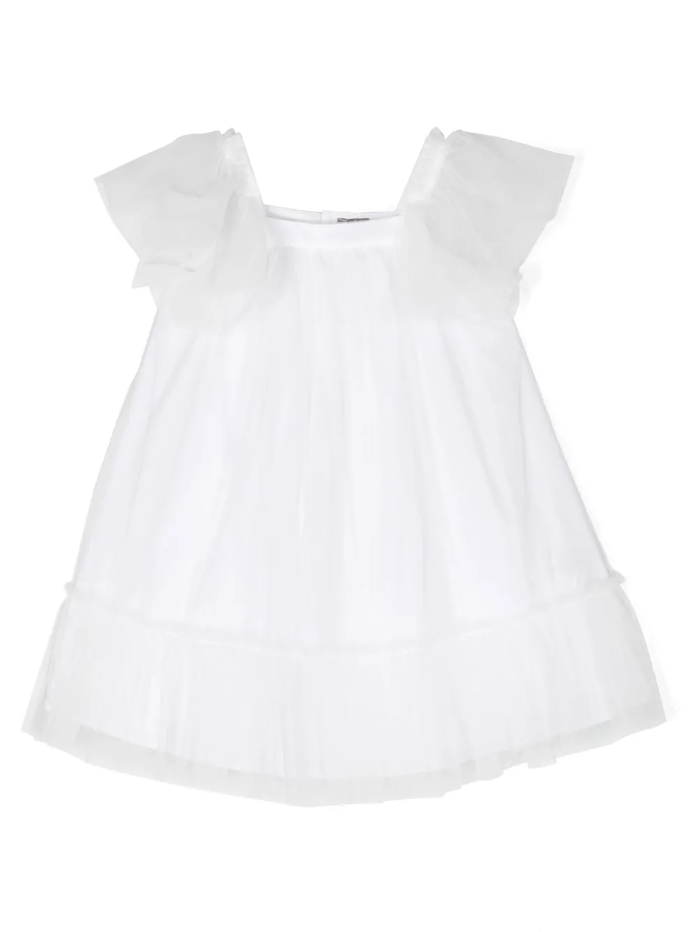 

Il Gufo ruffled-detail stretch-cotton dress - White