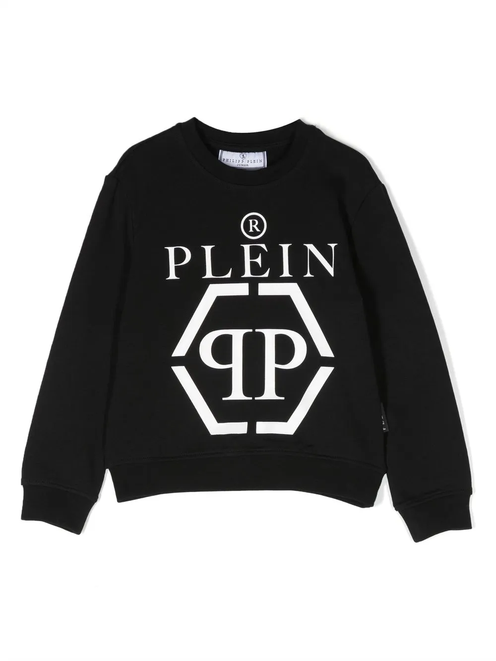 

Philipp Plein Junior logo-print detail sweatshirt - Black