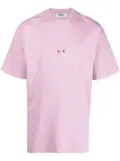 MSGM embroidered-logo cotton T-shirt - 12 LIGHT PINK