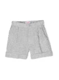 Il Gufo gingham-check print shorts - Grey