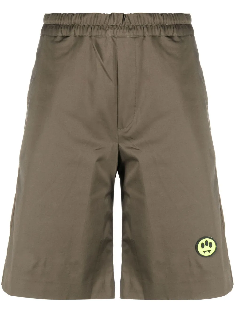 

BARROW alien-logo-patch shorts - Green