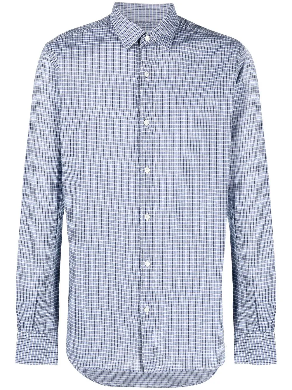 

ASPESI check-print long-sleeve shirt - Blue