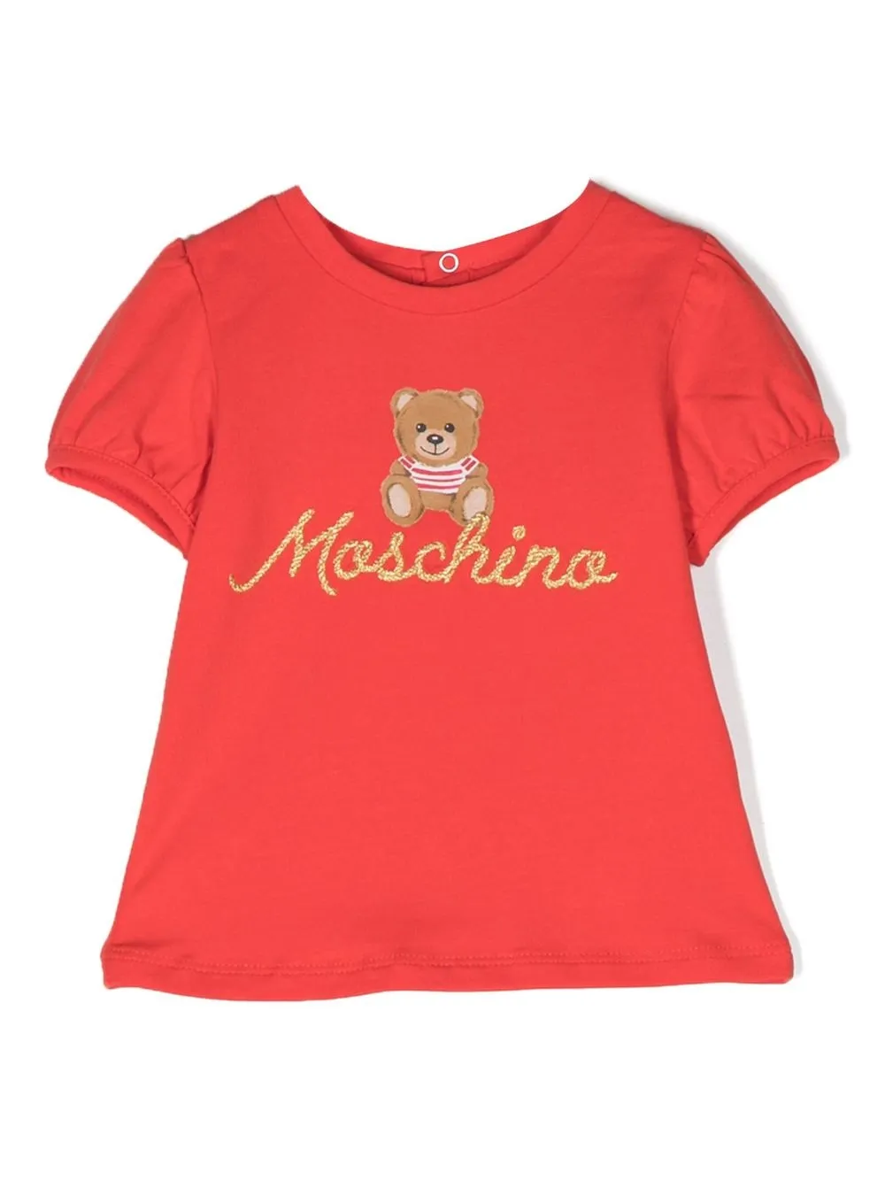 

Moschino Kids logo-embroidered short-sleeve T-shirt