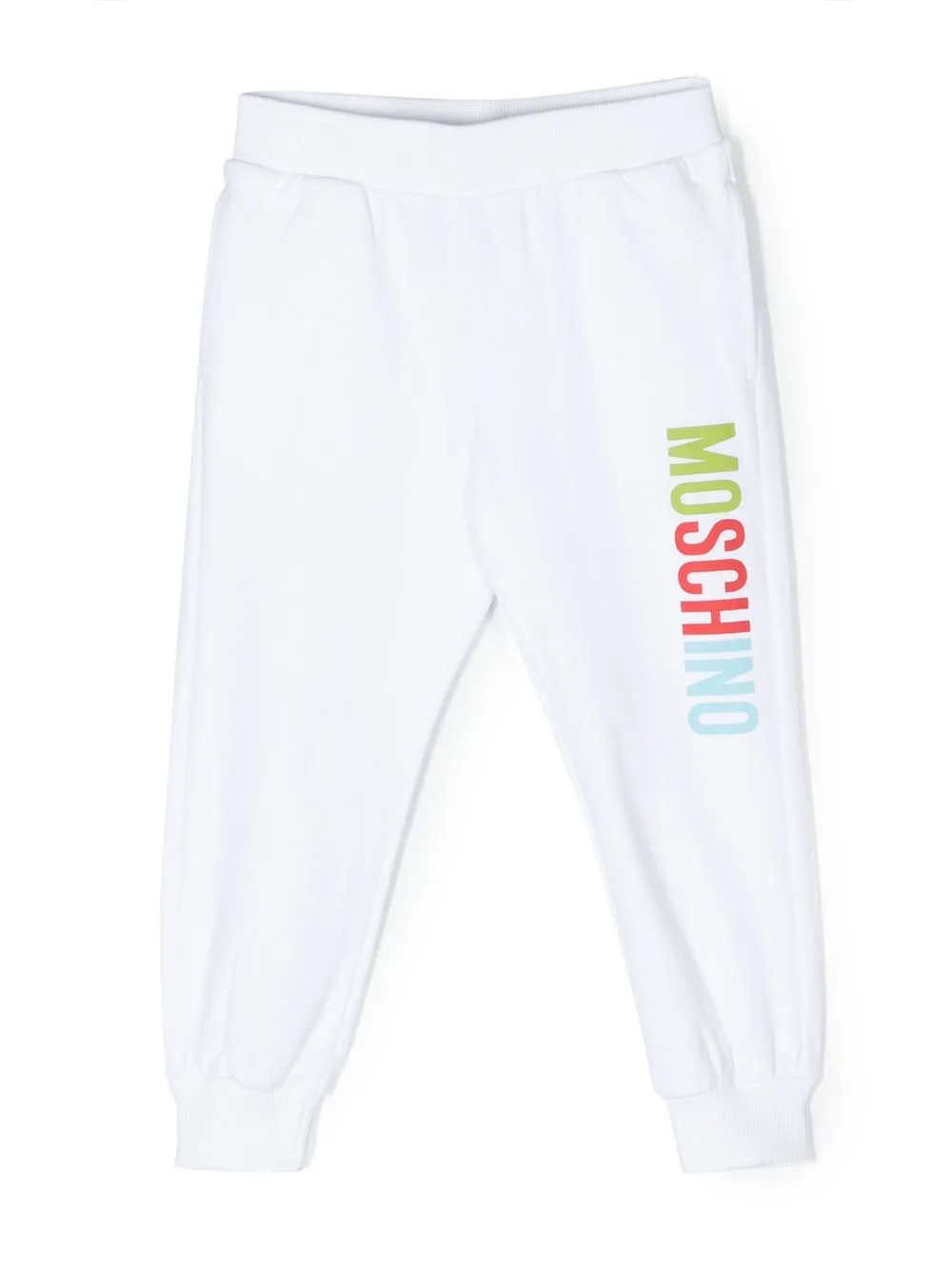 

Moschino Kids Toy Bear print detail trousers - White