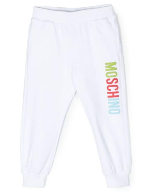 Moschino Kids Toy Bear print detail trousers