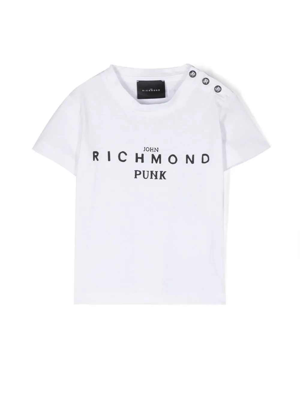 

John Richmond Junior logo-print short-sleeve T-shirt - White