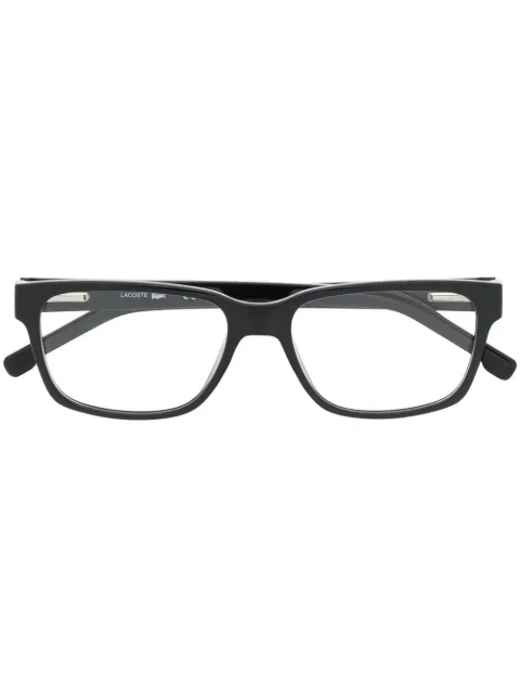 Lacoste logo-plaque square-frame glasses