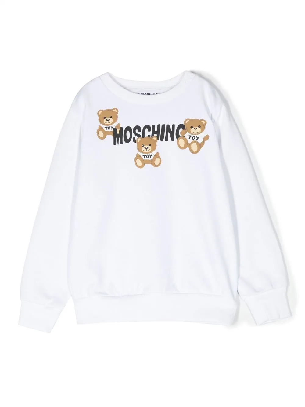 

Moschino Kids Teddy Bear print sweatshirt - White