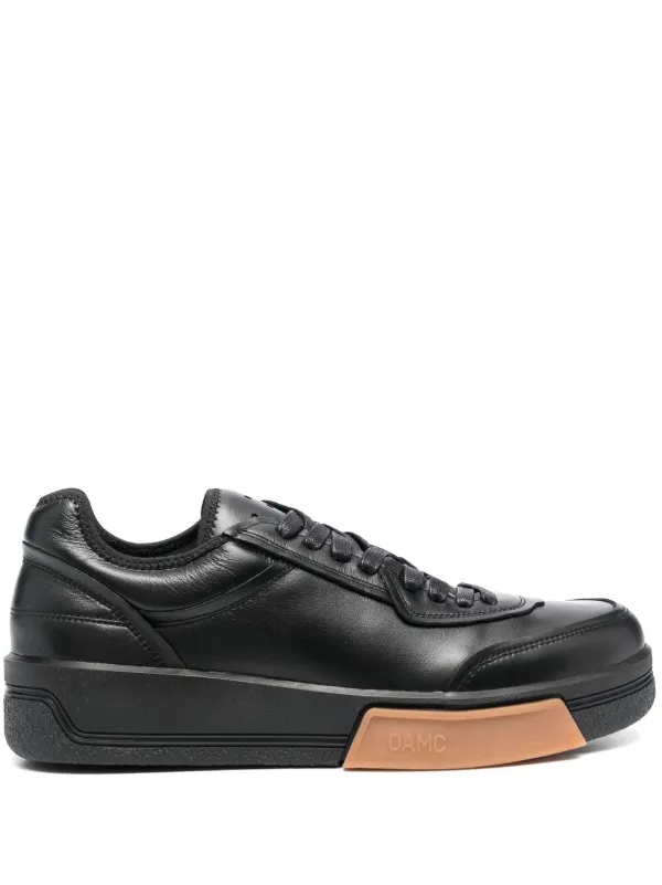 OAMC ローカット レザースニーカー | ブラック | FARFETCH JP