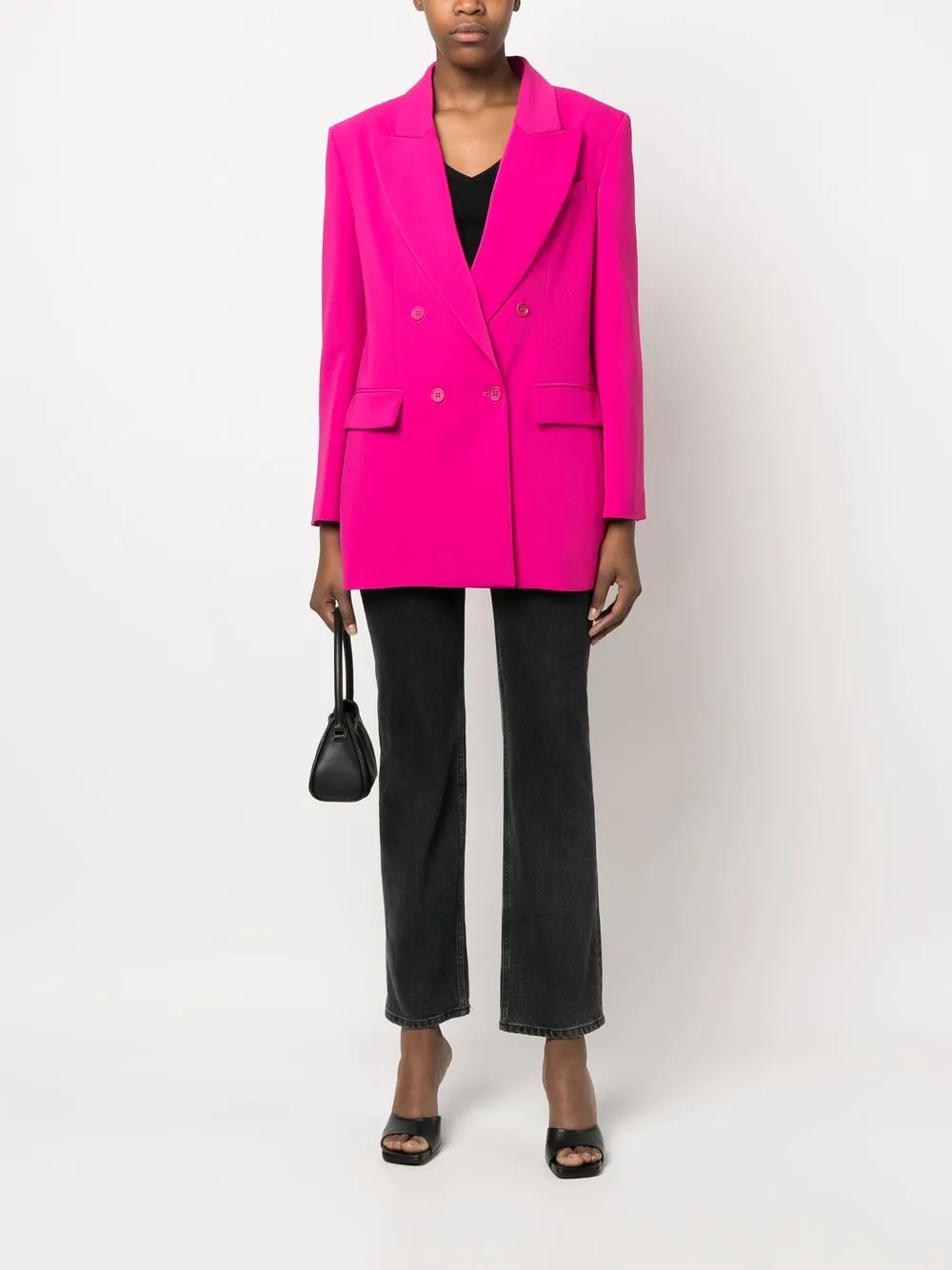 P.A.R.O.S.H. Colbert met dubbele rij knopen - Roze