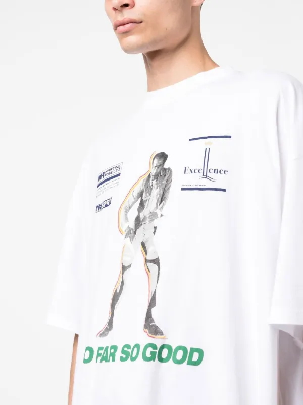 Martine Rose graphic-print short-sleeved T-shirt | White