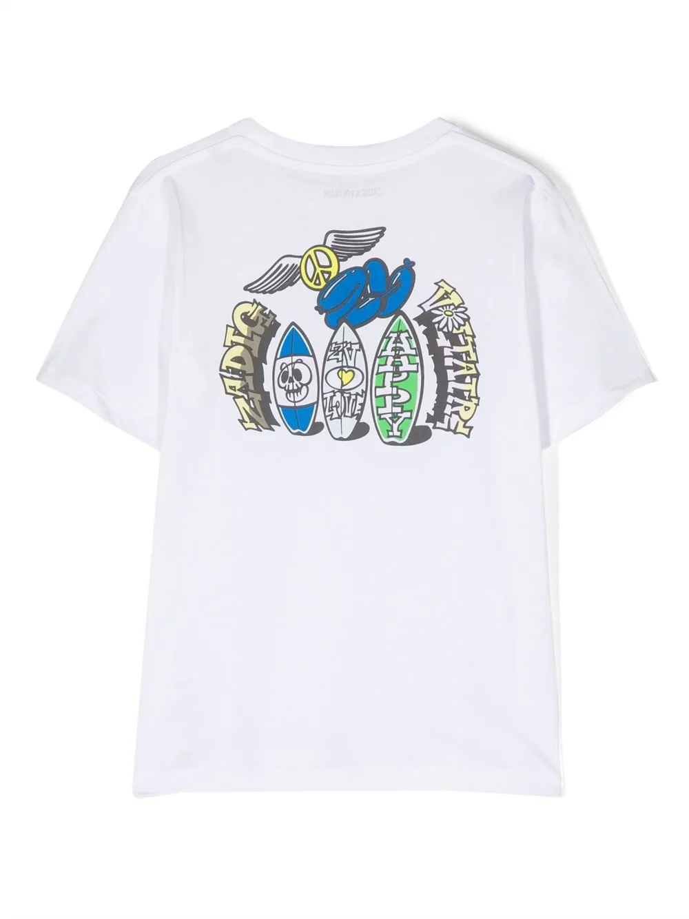 Zadig & Voltaire Kids T-shirt met print - Wit