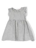 Il Gufo gingham-check print dress - Grey