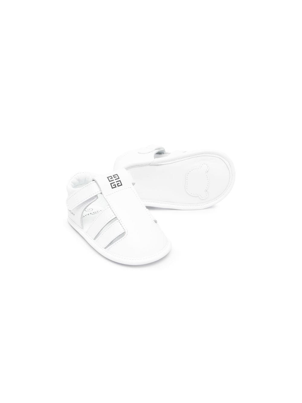 Givenchy Kids 4G leren sandalen - Wit