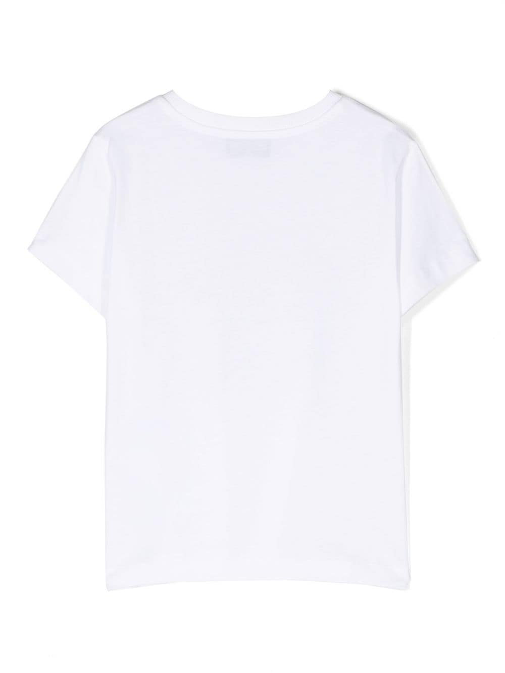 Moschino Kids T-shirt met print - Wit