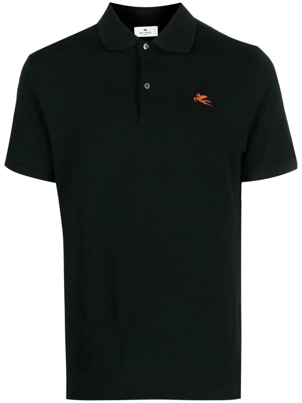 

ETRO logo-embroidered polo shirt - Black