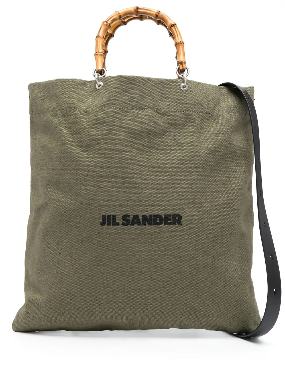 

Jil Sander logo-print tote bag - Green