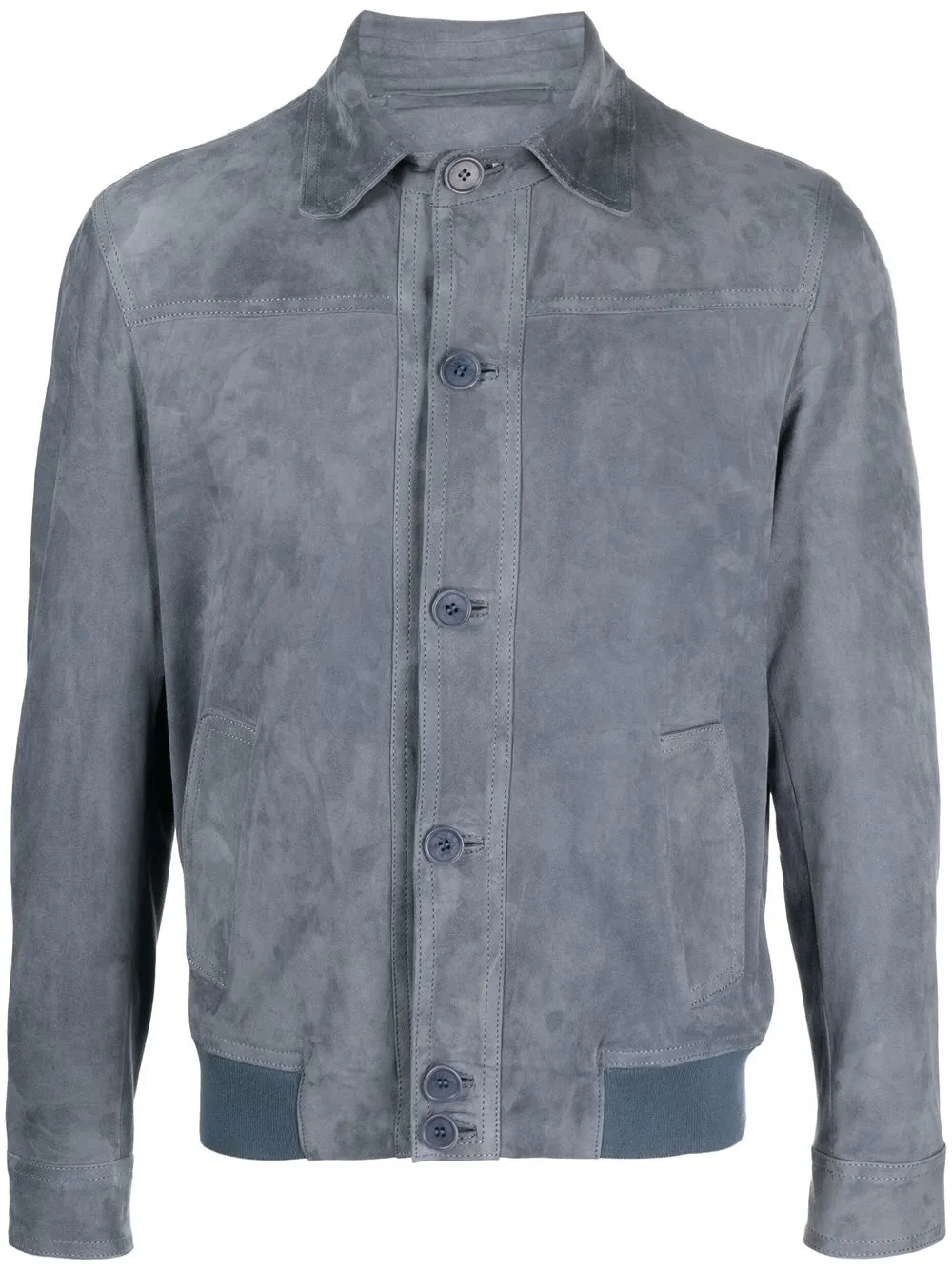 

Salvatore Santoro suede shirt jacket - Blue