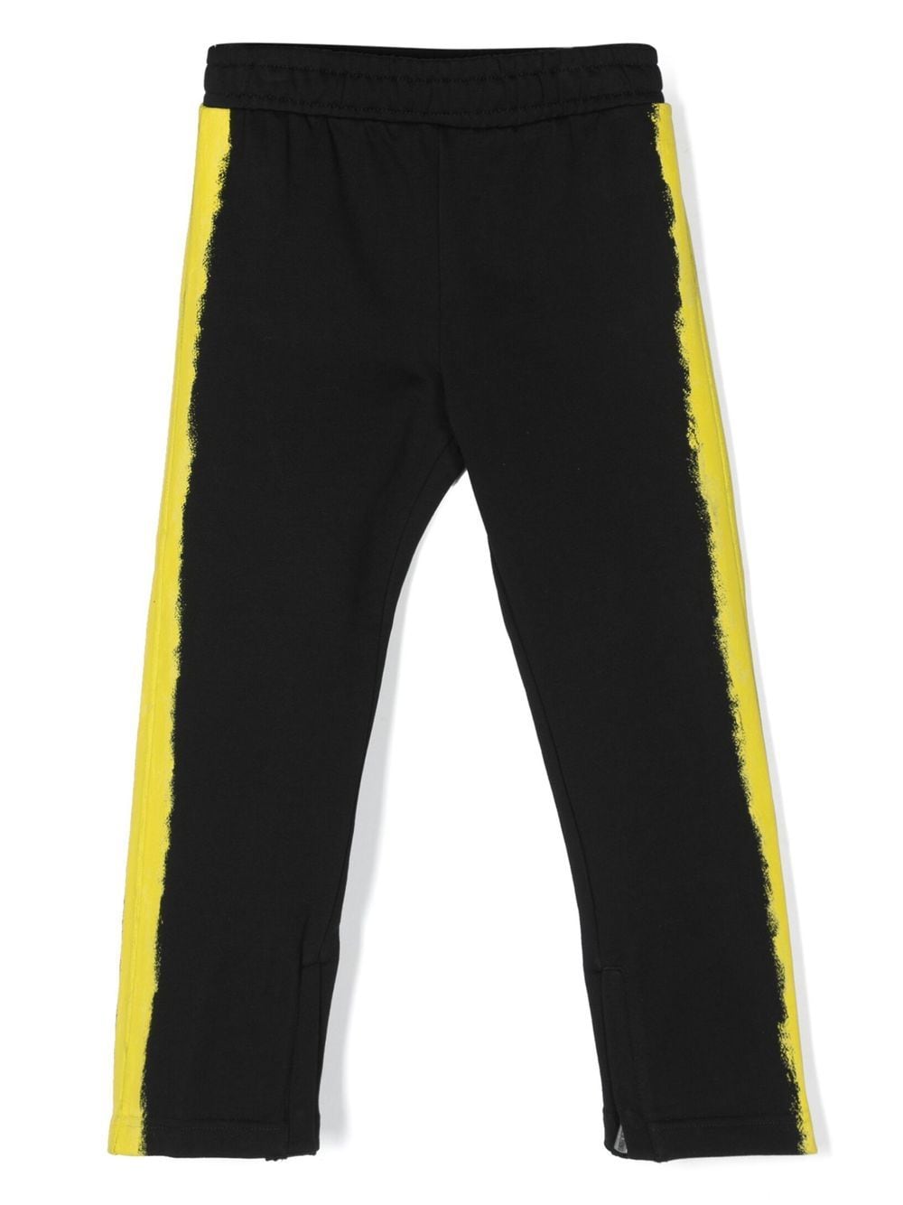 Moschino Kids' Logo-print Cotton Track Trousers In Black