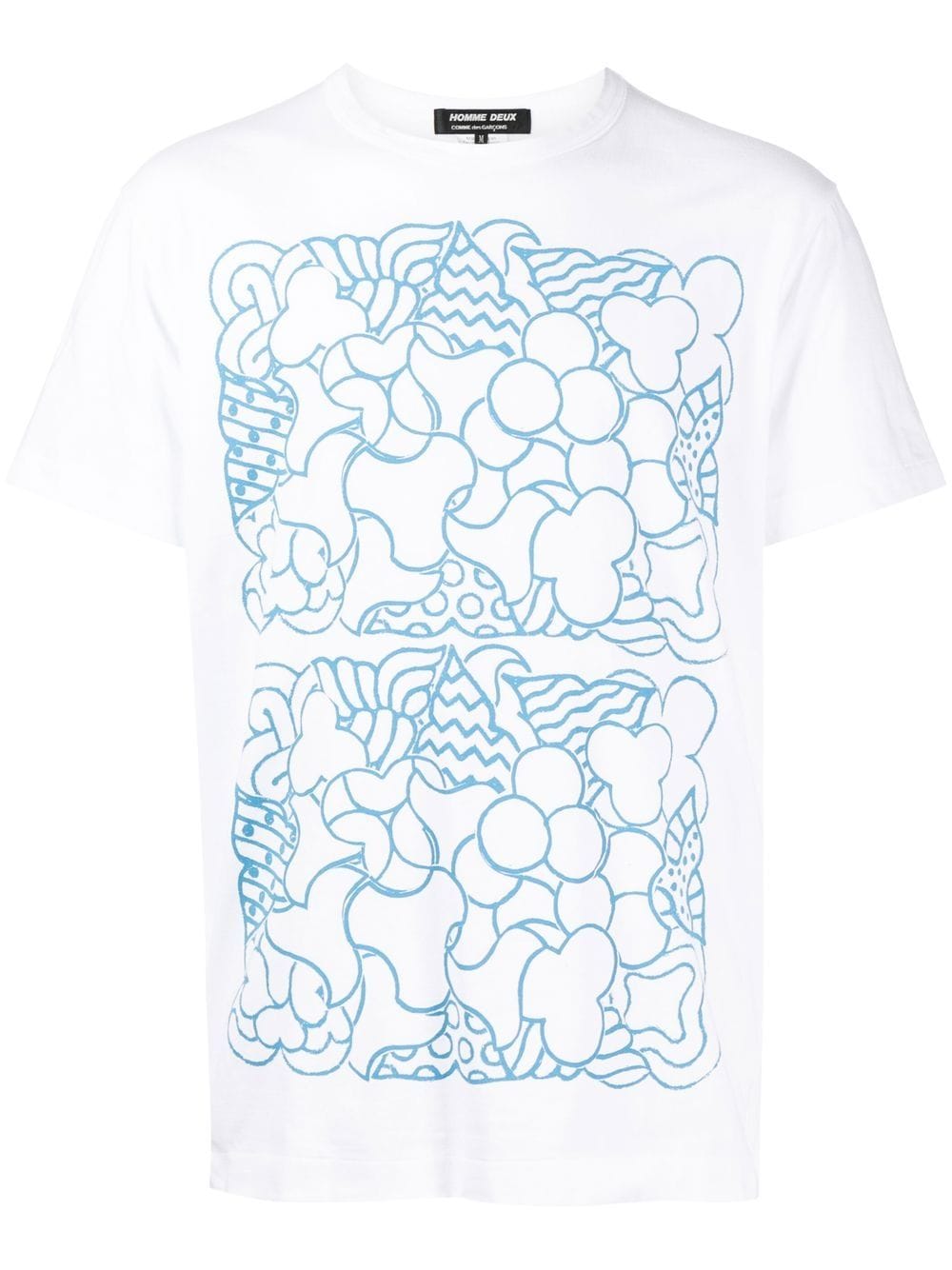 Comme Des Garçons Homme Deux graphic-print Cotton T-shirt - Farfetch