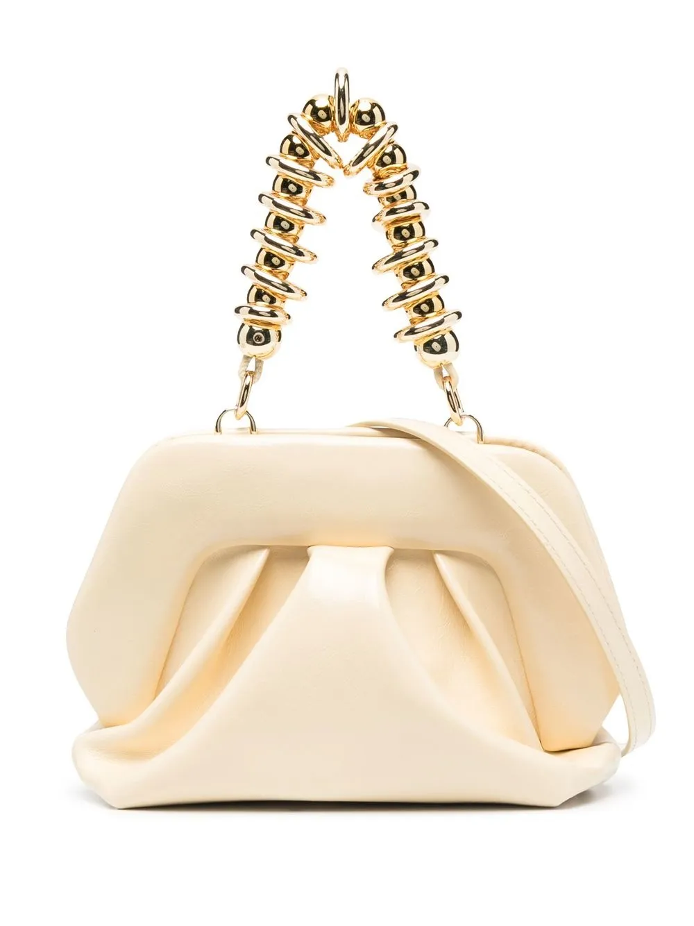 

Themoirè leather shoulder bag - Yellow