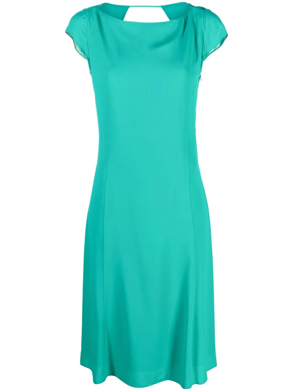 

Patrizia Pepe vestido midi manga corta - Verde