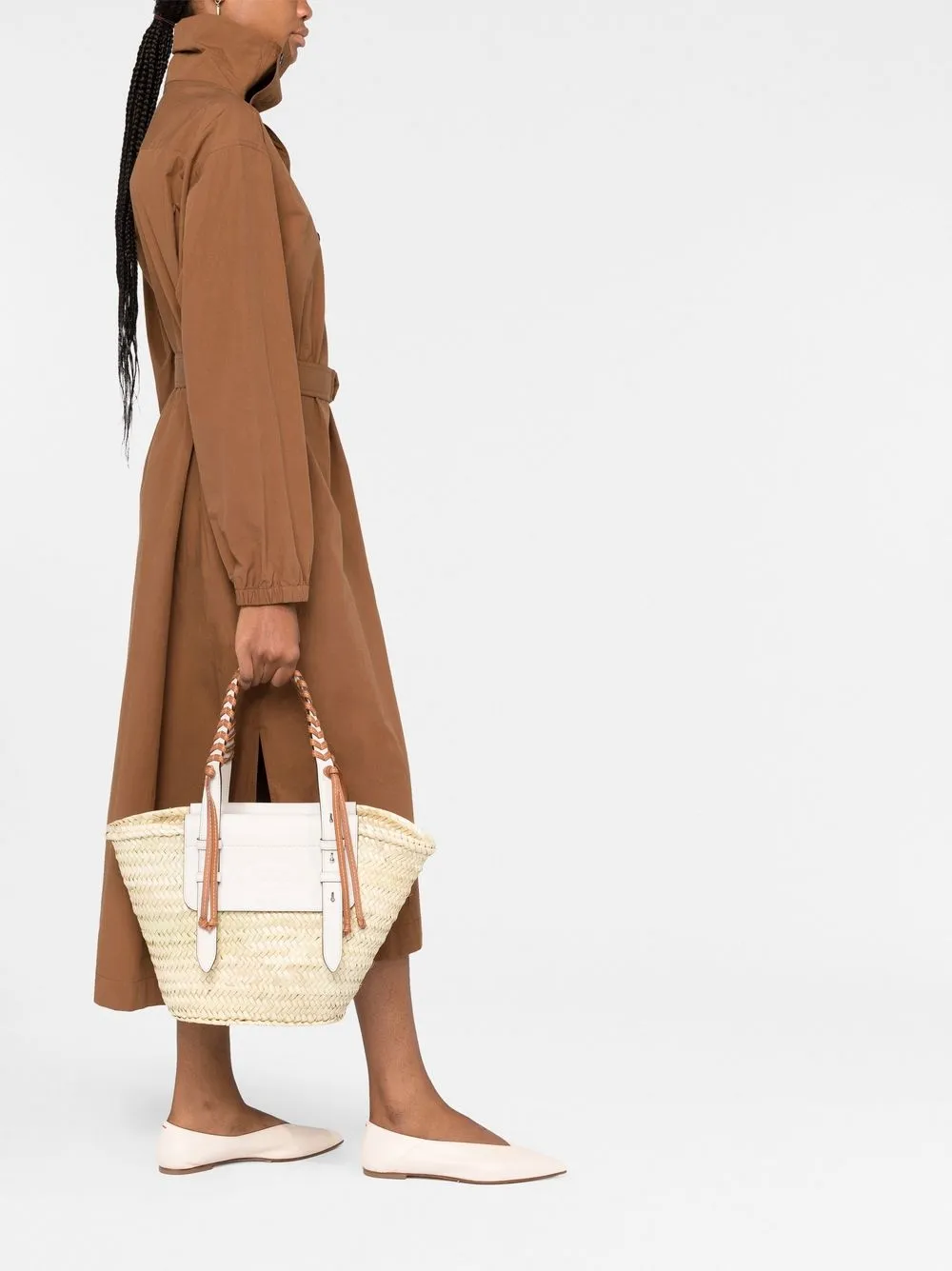 Tod's Shopper met logo-reliëf - Beige