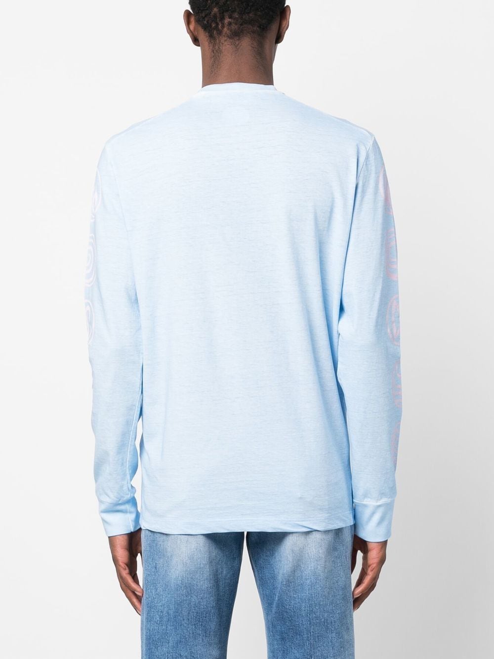 Shop Dsquared2 Graphic-print Sweatshirt In Blue