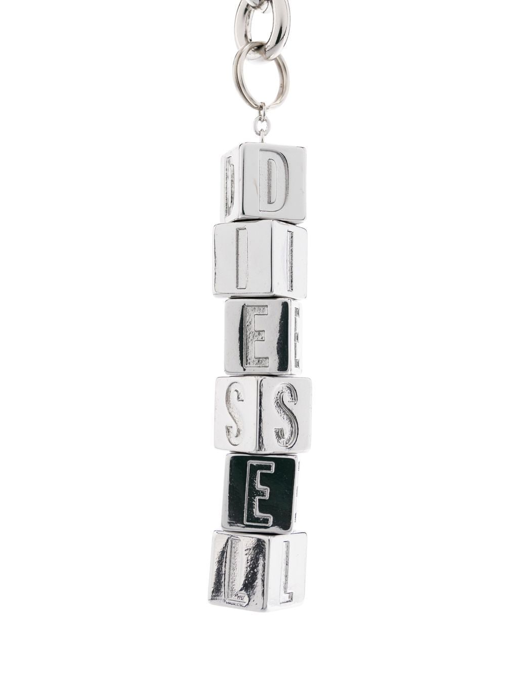 Diesel Sleutelhanger met logo - Zilver