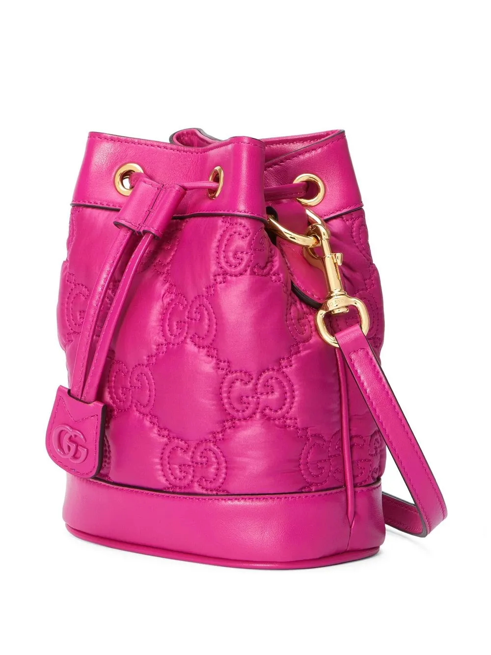 Gucci Gg Matelassé Bucket Bag In Pink ModeSens