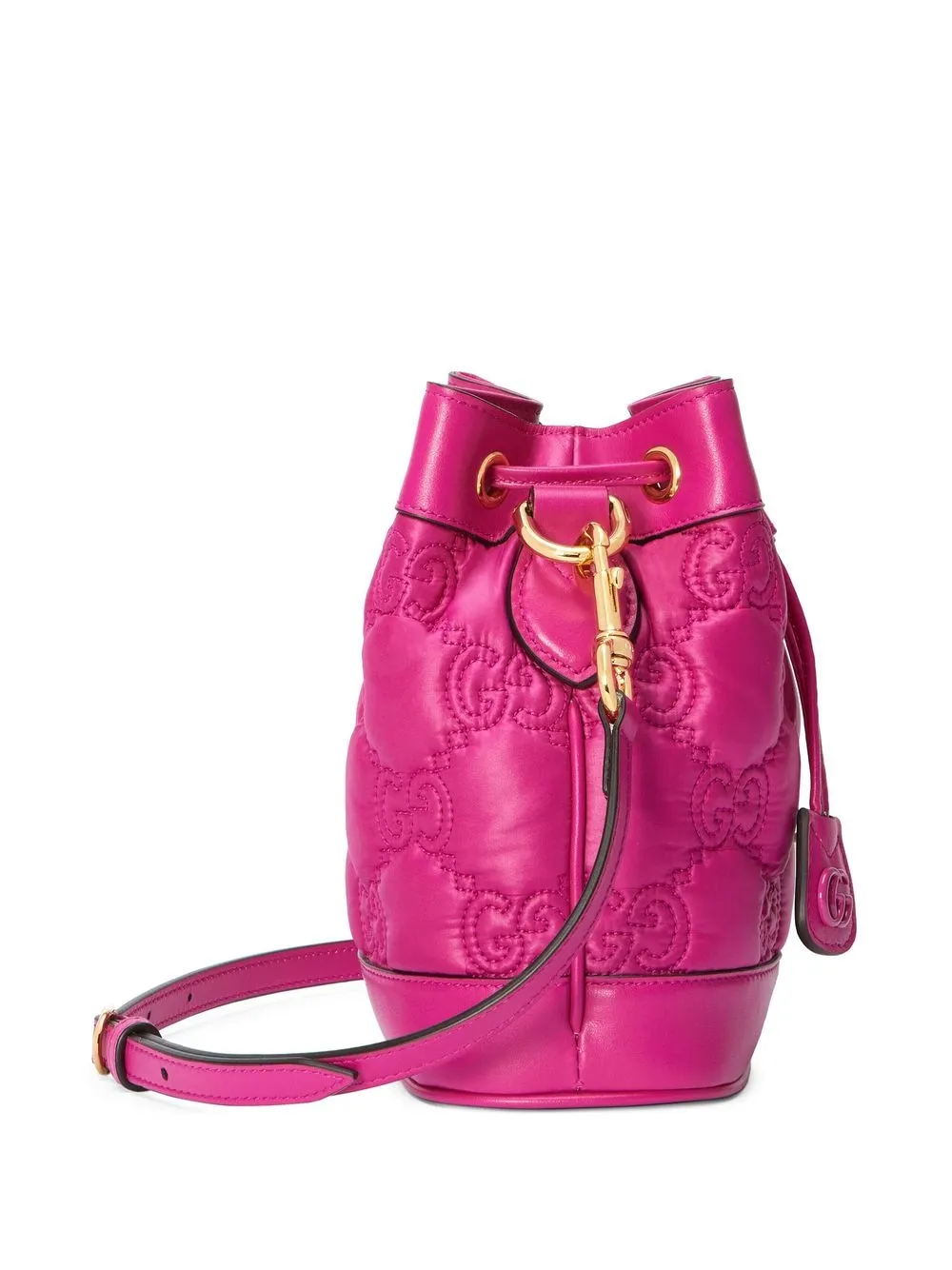 Gucci Gg Matelassé Bucket Bag In Pink ModeSens