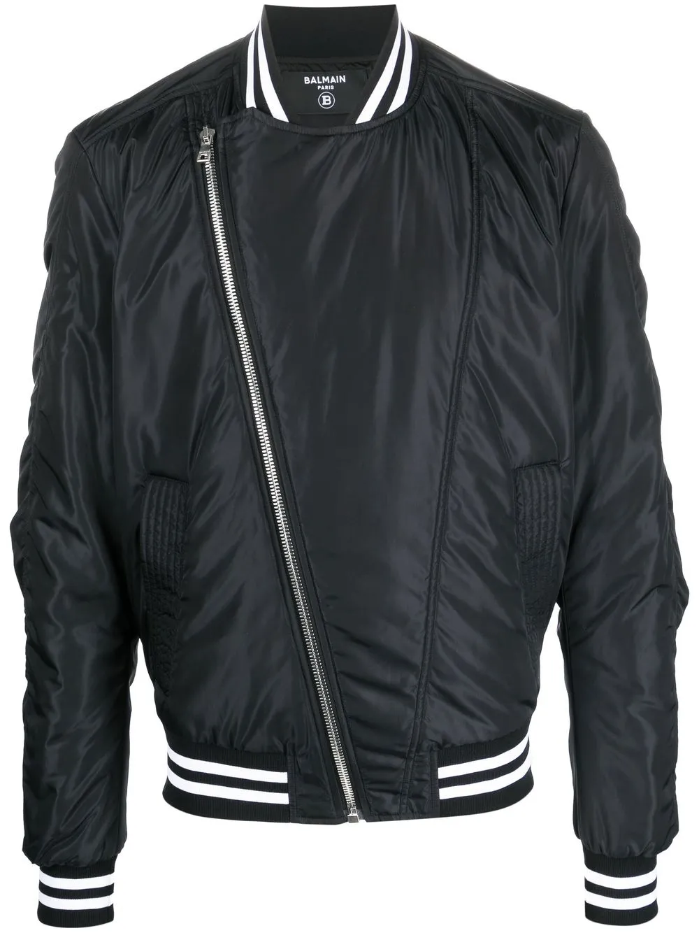 

Balmain logo-print bomber jacket - Black