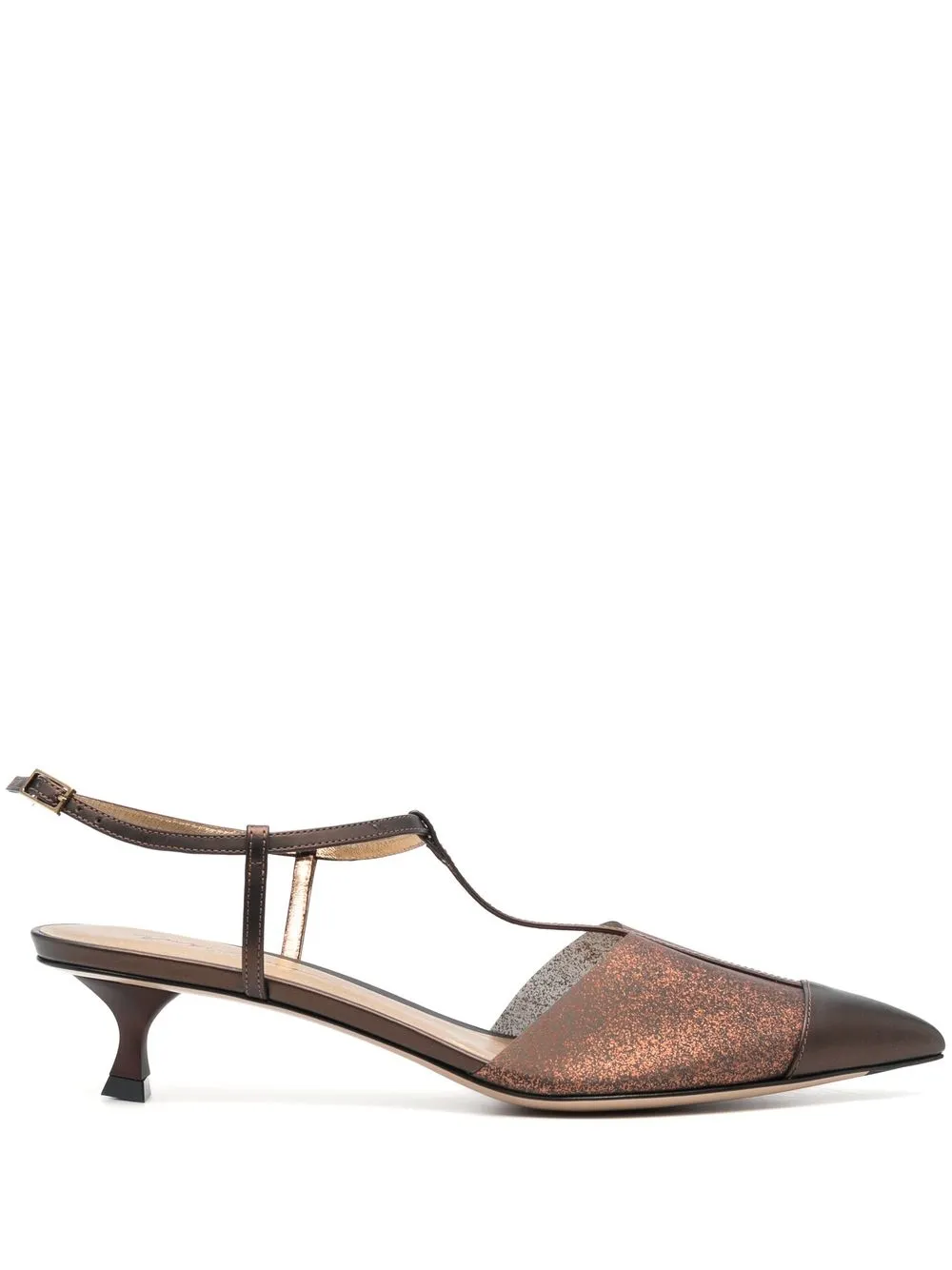 

Giorgio Armani metallic pointed-toe pumps - Neutrals