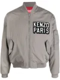 Kenzo logo-patch bomber jacket - Grey