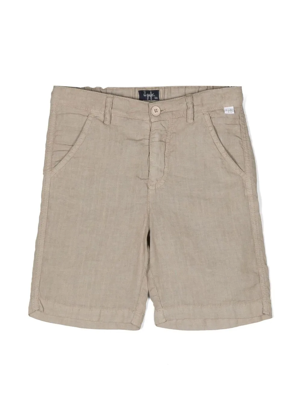 Il Gufo linen-flax chino shorts | Brown | Image 1