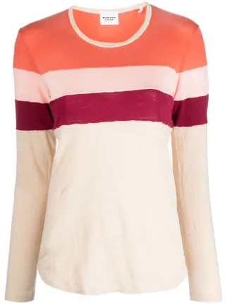 Playera manga larga cheap rayas
