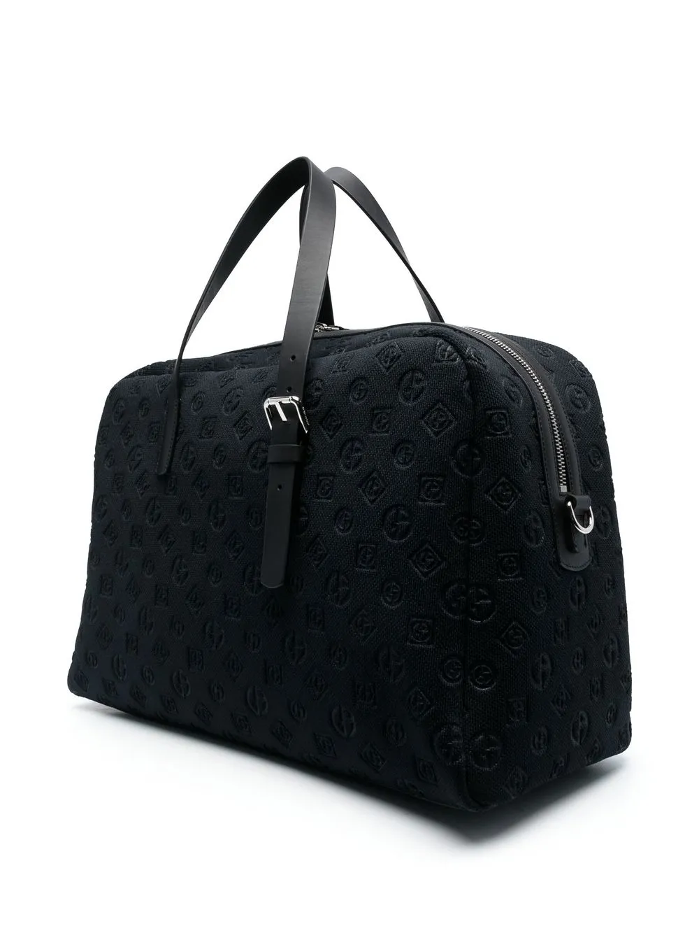 Giorgio Armani Reistas met logo-reliëf - Blauw