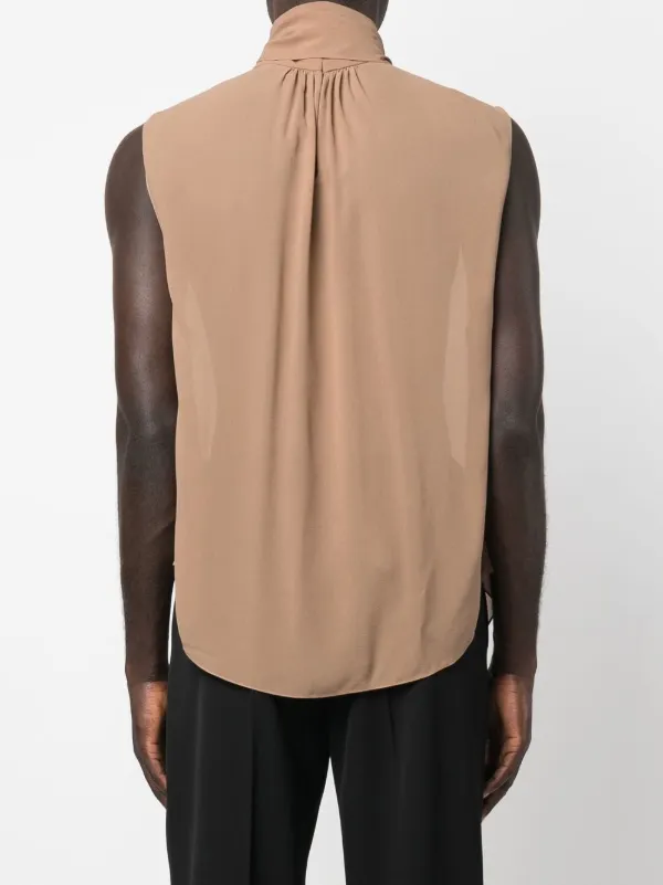 Silk on sale turtleneck sleeveless